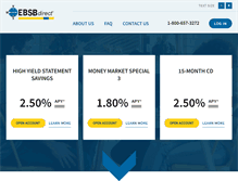 Tablet Screenshot of ebsbdirect.com